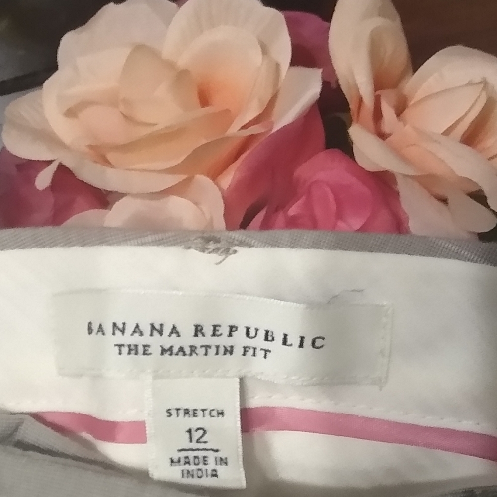 NWOT Banana Republic Pants Martin Fit Sz 12